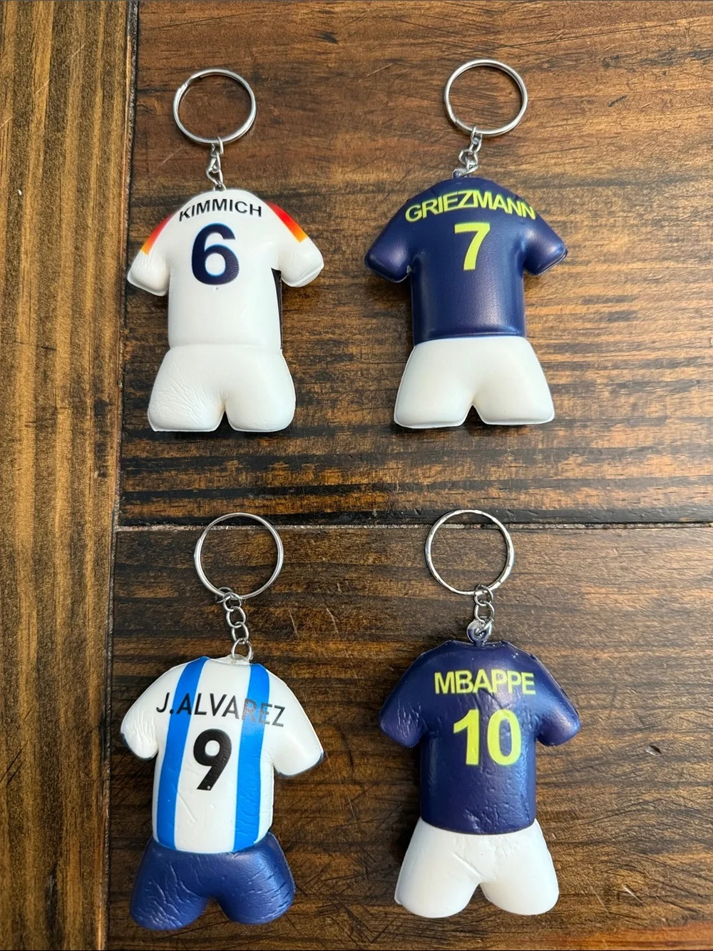 Men’s Soccer Team Squishy Keyrings (Variety Available)